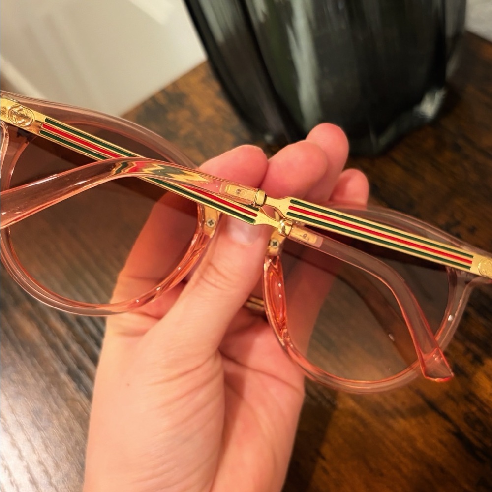 Stylish Pink and Gold Sunglasses